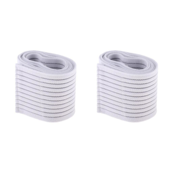 1/2/3/5 Elastiskt bandage Sport Brace Wrap Träningsutrustning White 200cm 2Set