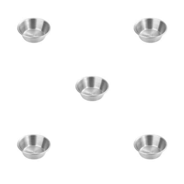 1/2/3/5 Rostfritt stål Kryddor såskopp Hållbar och lätt att 7cm（sanding） 5PCS