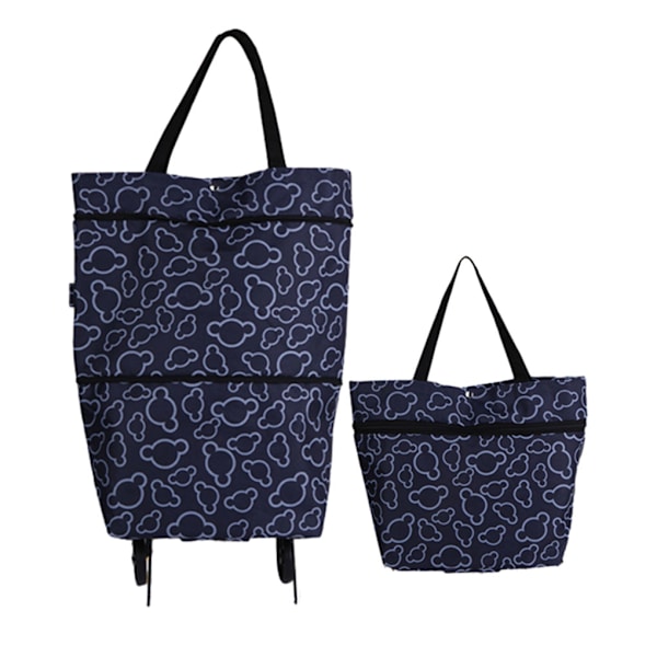 1/2/3 Shoppingpåsar för många användningsområden Stor kapacitet och Mickey Black Flower 1 Pc