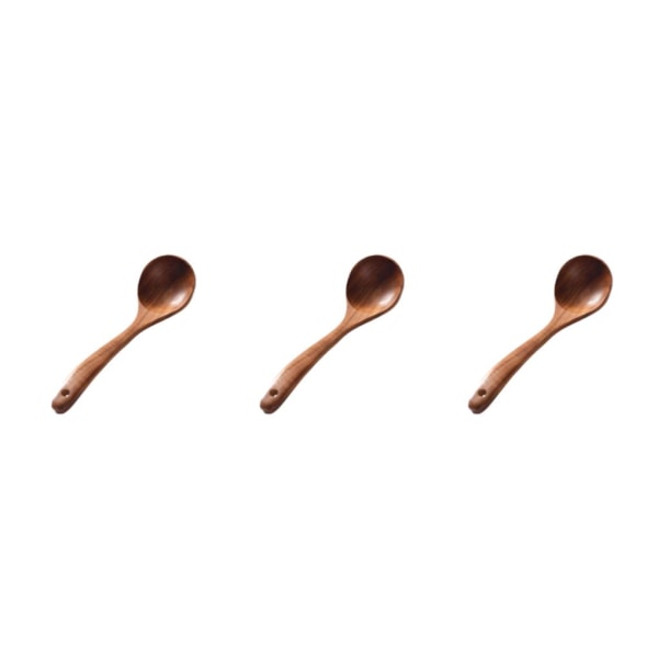 1/2/3/5 Brun MultipurposeTrä köksredskap Set för unisex Soup Ladle 3Set