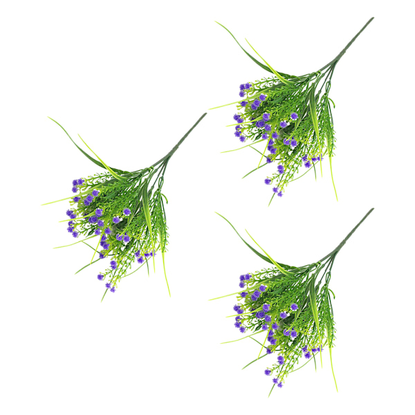 1/2 3x konstgjorda blommor Lågt underhåll inomhus eller utomhus blue 1Set
