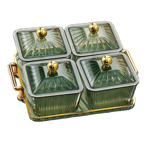 1/2/3 Nordic Style Divided Dishes Square för Reception Room 4 Grids 1Set