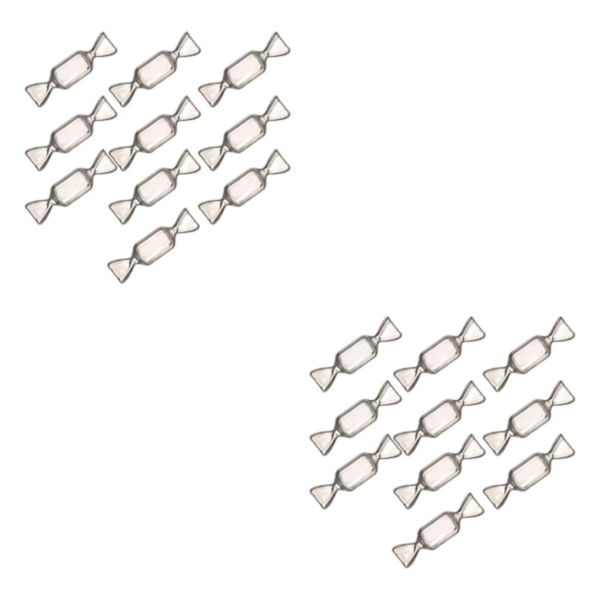 1/2/3/5 Candy Shaped Mini Halsband Organizer Örhängen Halsband Transparent 10 Pcs 2PCS