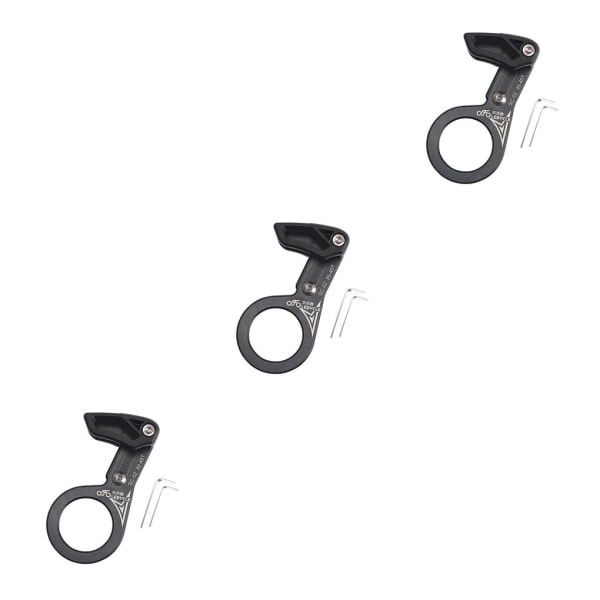 1/2/3 Universal Kedjeguide i aluminiumlegering för MTB-cykel Axis black 3PCS