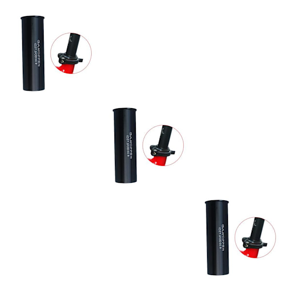 1/2/3/5 Sadelstolpe i aluminiumlegering 100 mm lång ombyggnad 27.2 to 30.9 3PCS