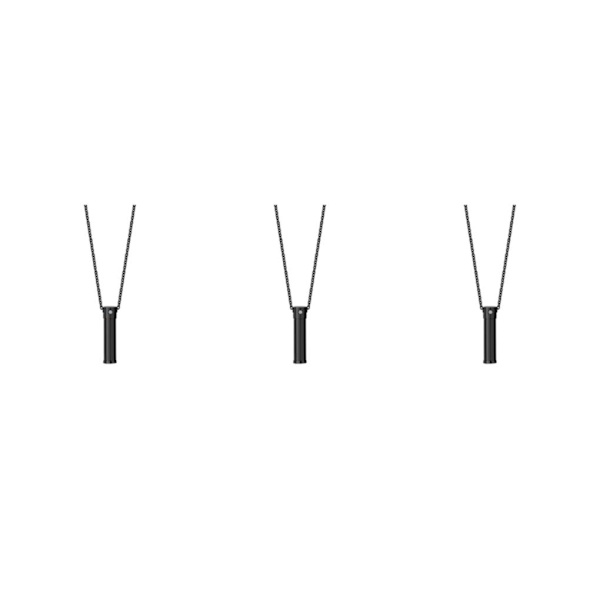 1/2/3 Urn Halsband Keepsake Bar Cylinder för fester Black 1.50x0.35 Inch 3Set