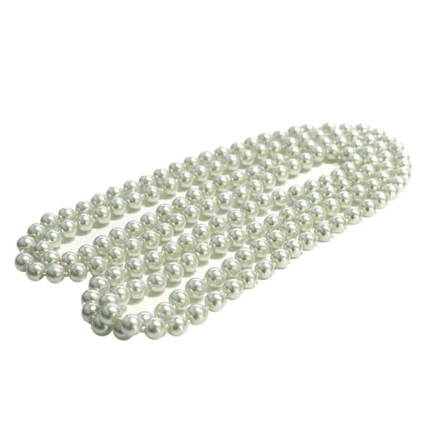 Imitation Pearl Bead Long Necklace Multilayer Choker Elegant