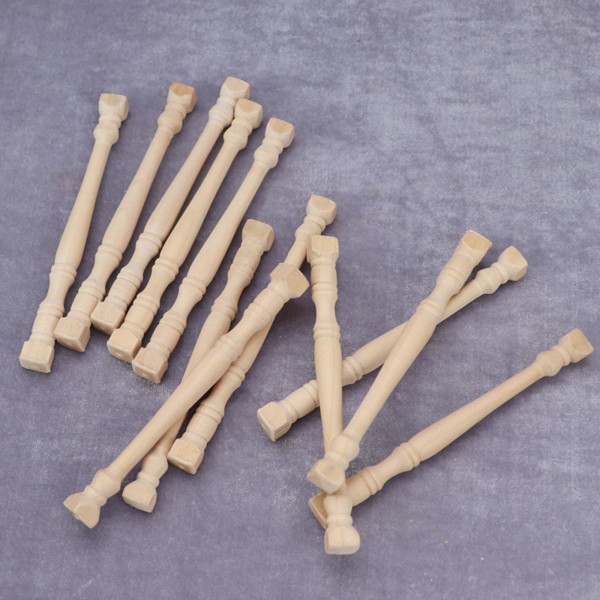 1/3/5 4x 1/12 skala balustradestolpe Handgjord för DIY-tillverkning 1Set
