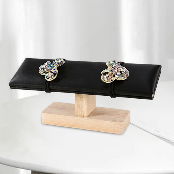 1/2 Bärbar Watch Display Stand Smycken Towers för sovrum Black 20 x 6 x 8cm 1Set