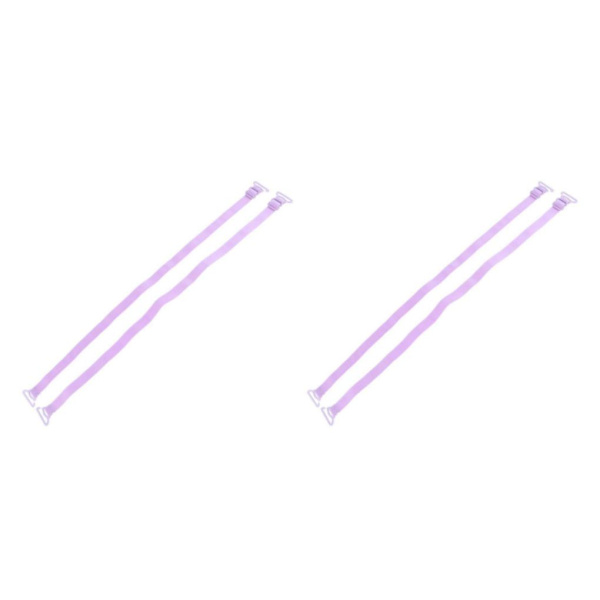2/3/5 Dam Non-För slip BH-remmar Justerbar ersättning Purple 2Set