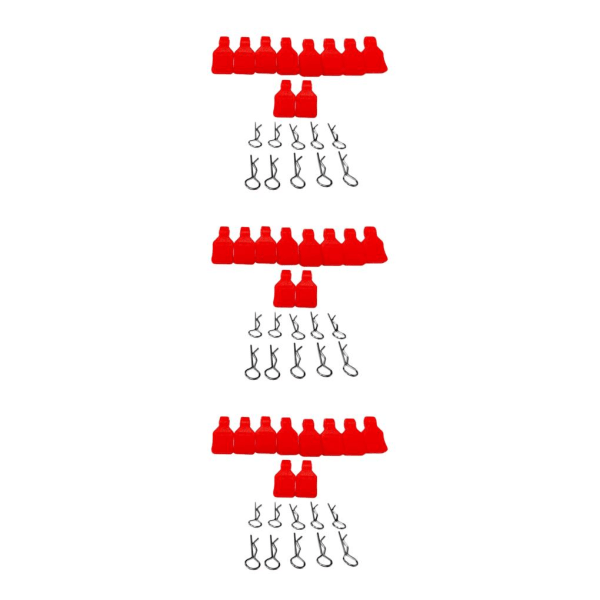 1/2/3/5 10/ Set Universal RC Body Clips För Pins för 1:24 1:18 Red 20x5MM 3Set