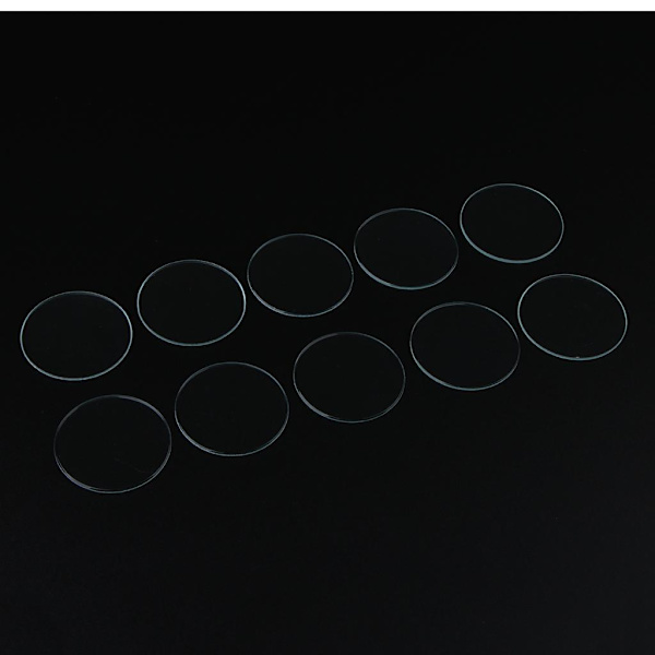 1/2/3/5 10 delar platt watch Ersättningsdel Clear 33.5mm 5Set
