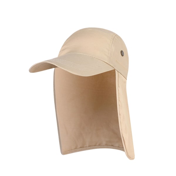 Unisex fiskehatt med justerbar rem för solskyddshatt beige