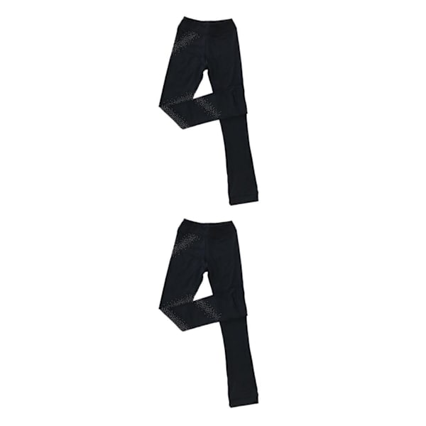 1/2/3/5 Skating Tights Crystal Sparkling Pants Konståkning Star 160cm 2PCS