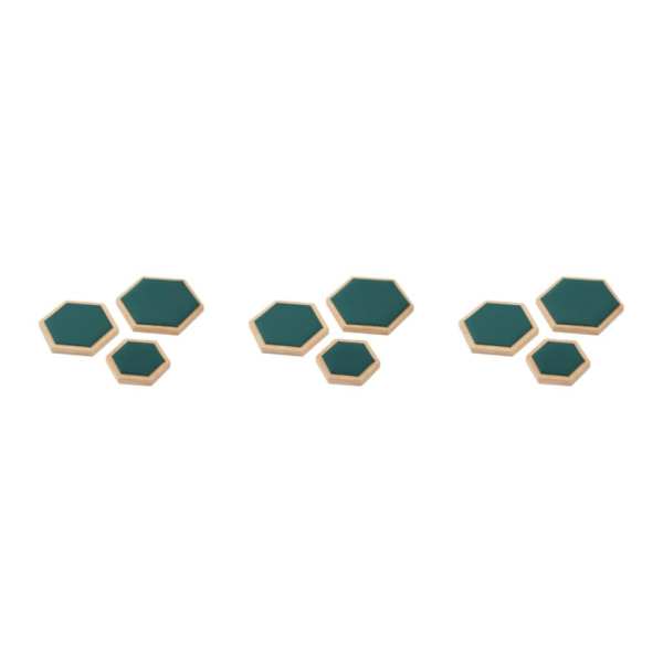 1/2/3 3pack/lot Utsökt Craft Hexagon Armband Display bricka Green 3Set