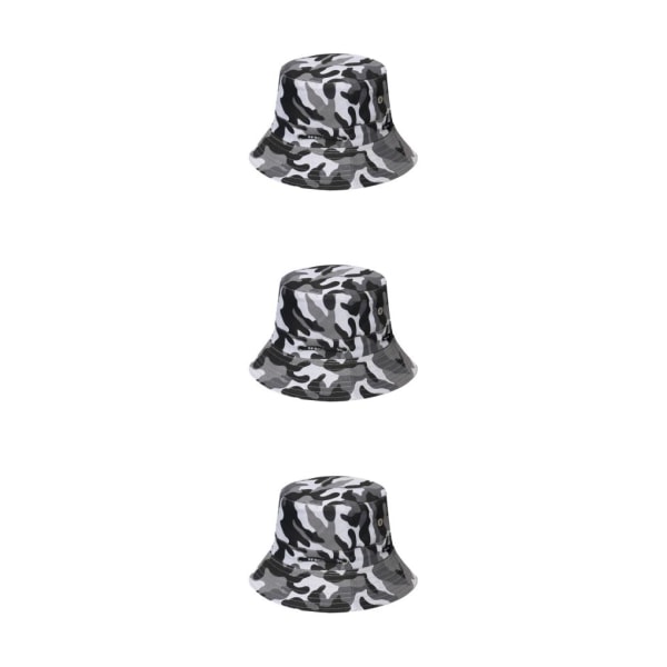 1/2/3/5 Bekväm och andningsbar fiskarehatt för sol disruptive pattern5 58cm 3PCS