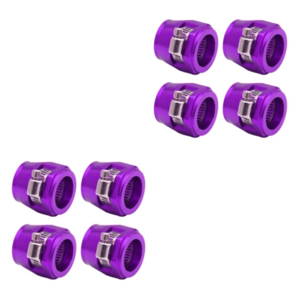 1/2/3/5 4-delad aluminiumslangklämma - lätt att installera purple AN6.4pcs 2PCS