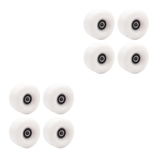 1/2/3 Inline Skate Wheel PU Slitstarka 58 mm 82A hjul White 58x58x32mm 2Set