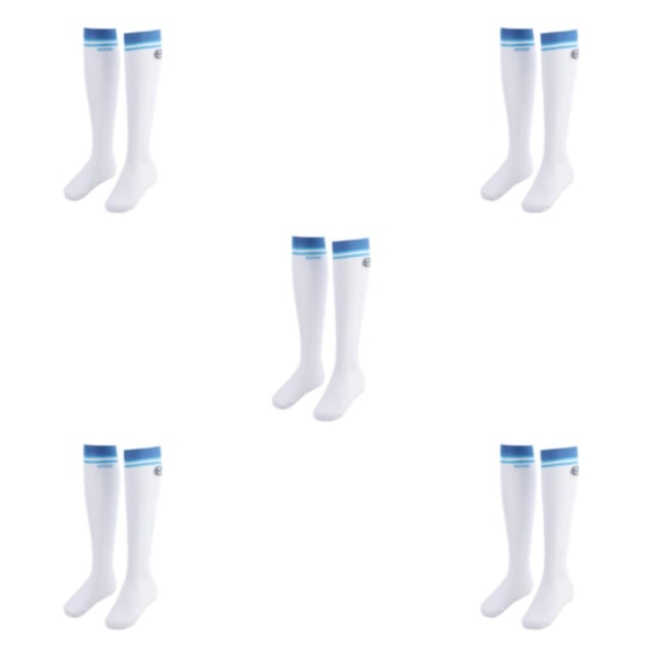 1/2/3/5 Women's För Golfstrumpor Oversockor Lår High Stripes Blue 46-55cm 5Set