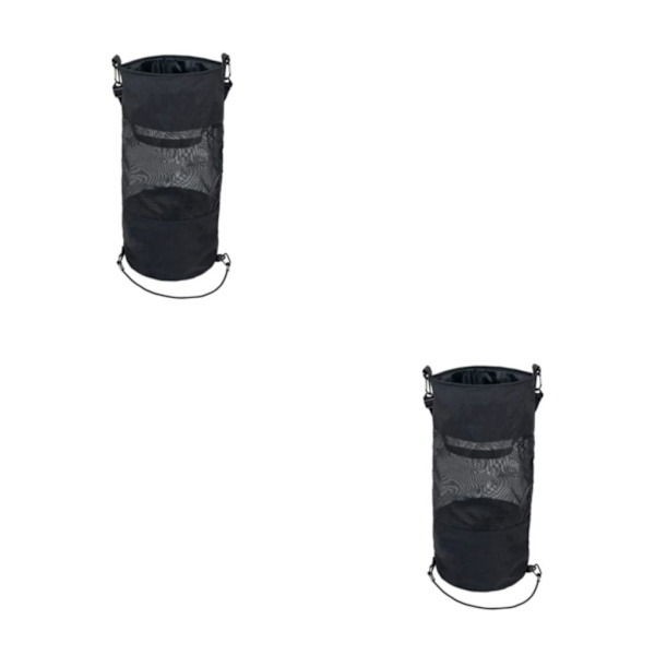 1/2 svart papperspåse - lätt att effektivt - för hem och kontor 2PCS