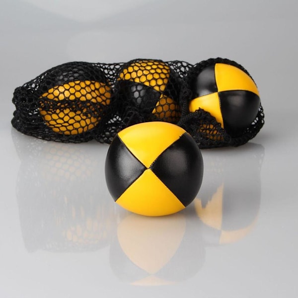1/2/3 Clown jonglering boll kasta boll sport träning jonglera leksak Yellow Black 6.3cm 1Set