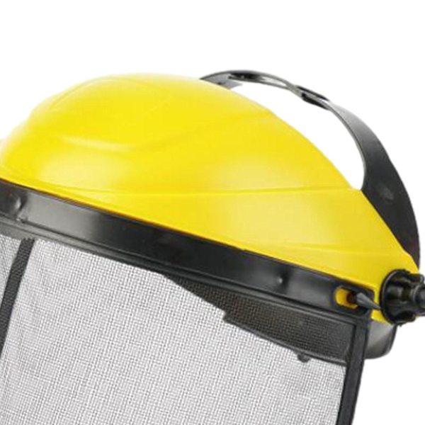 Skogsavverkning Röjsåg Elektrisk För Motorsågssäkerhet Yellow Caps