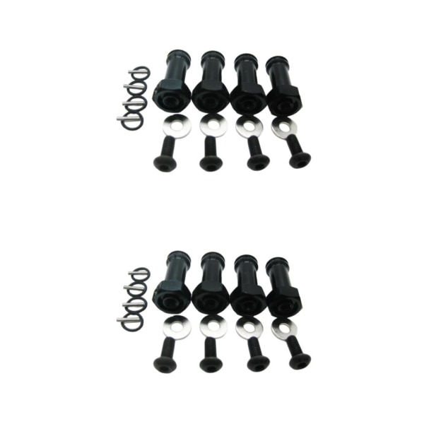 1/2/3/5 12MM DRIVNING 24MM FÖRLÄNGNINGSADAPTER Aluminiumlegering 12MM black 2Set