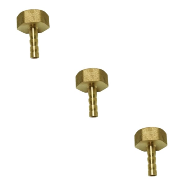 1/2/3/5 pneumatisk slangkoppling hona mässing/VVS-kopplingar 6mm 3Set