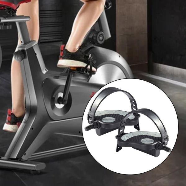 Kompakt träning för cykelpedaler med justerbara remmar för Long 12.7mm spindle