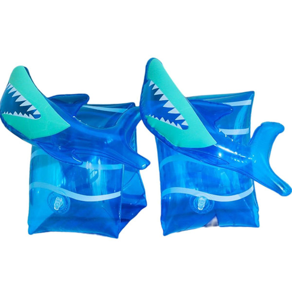 1/2/3/5 2x uppblåsbara armband för barn simärmar flyter Shark 15x15x1cm 1Set