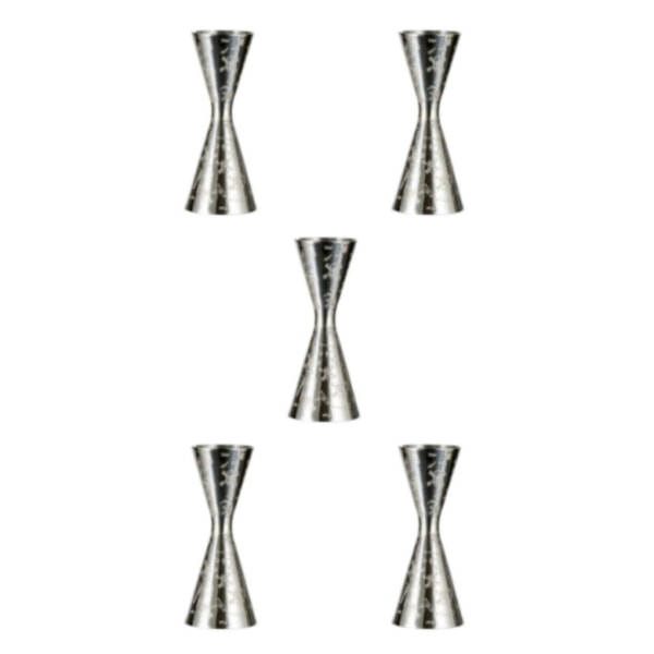 1/2/3/5 Cocktail Jigger Bartender Tool Vinmätkopp Silver 30ml-45ml 5Set