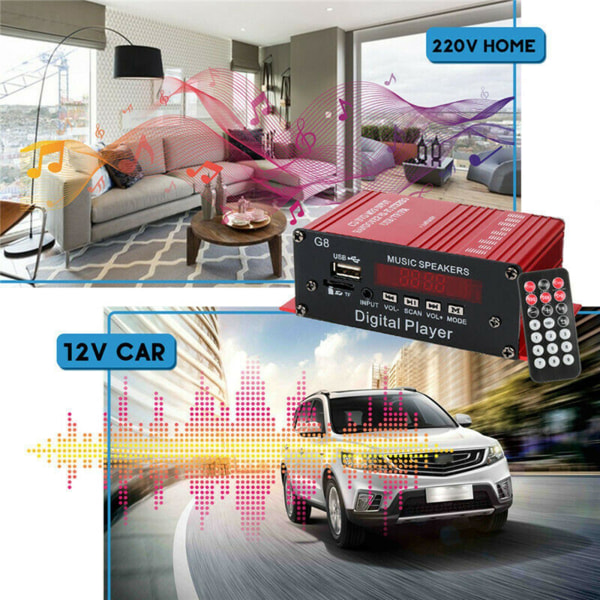 1/2 G8 200W Bluetooth Audio 2 Channel För Förstärkare Hi-Fi 1Set