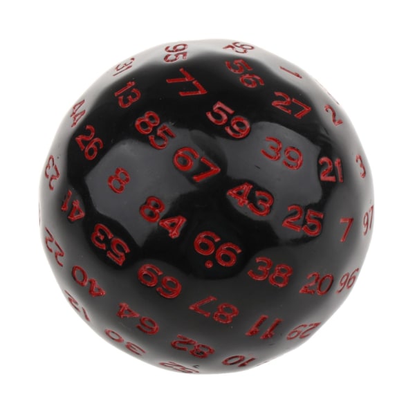 1/3 multi akryltärningar för bordsbräderollspel Red 48mm 1Set