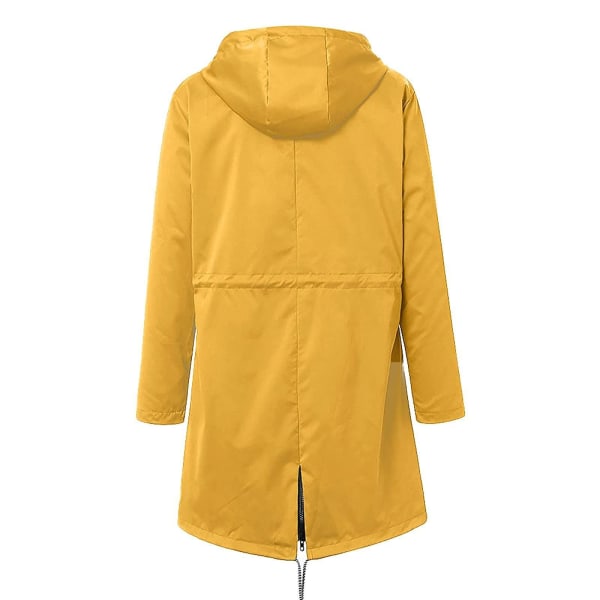 1/2/3/5 Hoodie Mjuk damjacka Vattentät regnkappa utomhus yellow 5XL 1Set