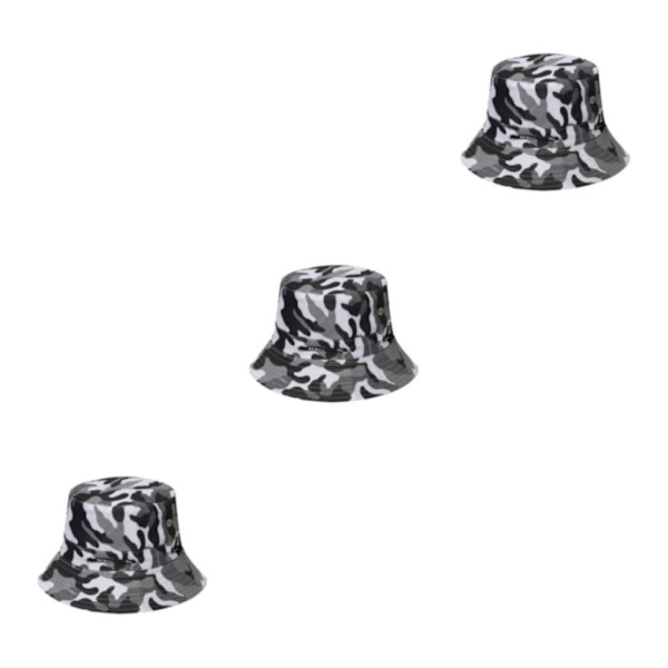 1/2/3/5 Bekväm och andningsbar fiskarehatt för sol disruptive pattern5 58cm 3PCS