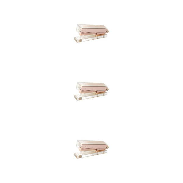 1/2/3/5 Klassisk Häftapparat Brevpapper Gåva för Hemma skolkontoret Rose gold 3PCS