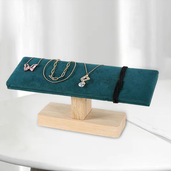 1/2 Bärbar Watch Display Stand Smycken Towers för sovrum Greenish 20 x 6 x 8cm 1Set