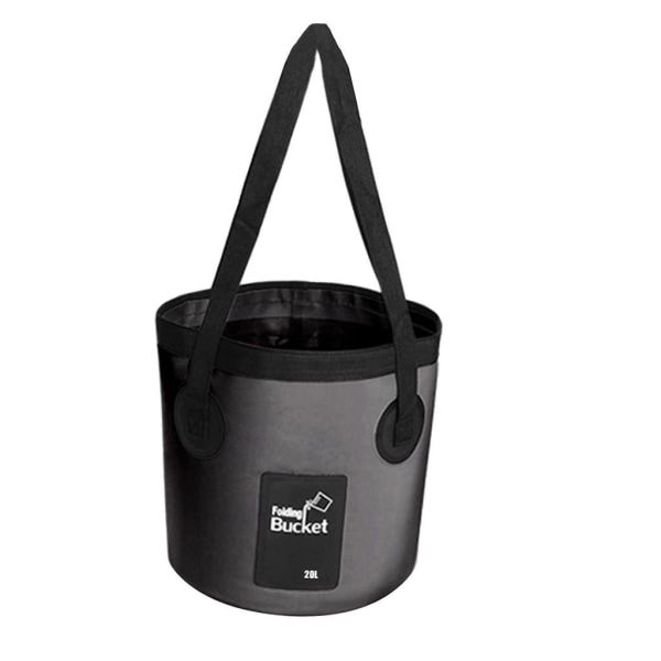 1/2 hopfällbar hopfällbar campinggrill Picknick vattenförvaring Black 20L 2Set