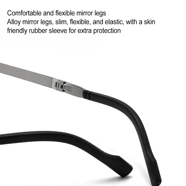 1/2/3/5 Lätta och hållbara läsglasögon för män och round 150 1Set