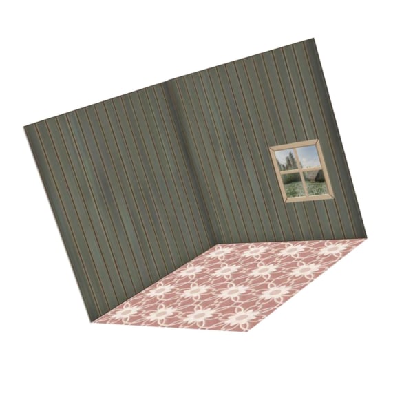 1/2/3/5 1/12 Skala Bakgrund Scenmodell Bakgrundsscen för Living Room 21.5 x 21.5cm 1Set