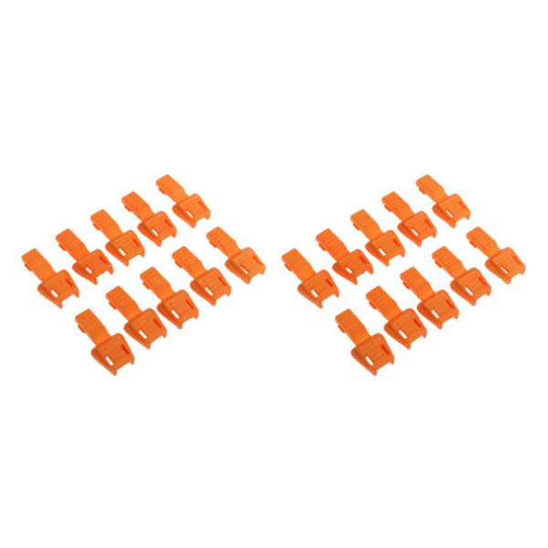 1/2/3/5 10 Styck Plast För Dragkedja Avdragare Ändlås Dragkedja Drag Orange 3.5x1.7cm 2Set