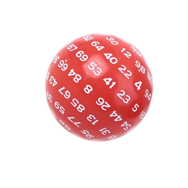 1/3/5 Akryltärningar Spelunderhållning Familjepolyedriska tärningar Red 48mm 5Set