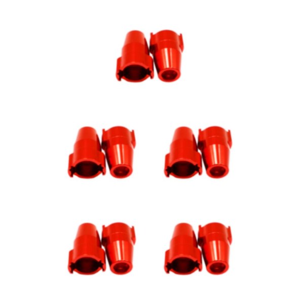 1/2/3/5 2 stycken bakre navhållare för 1/12 ECX Barrage Aluminium red 5Set