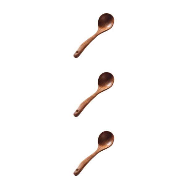 1/2/3/5 Brun MultipurposeTrä köksredskap Set för unisex Soup Ladle 3Set