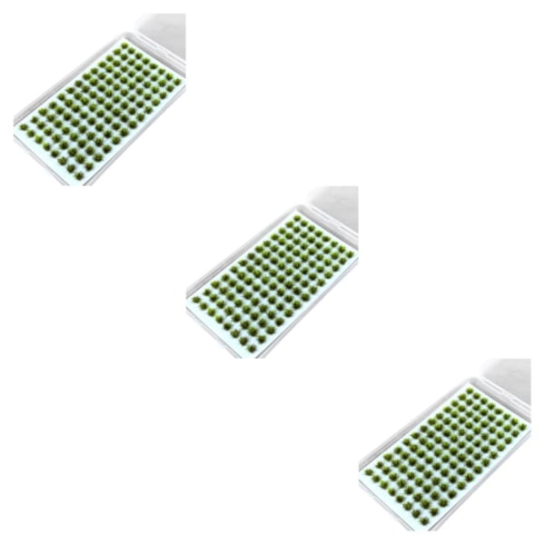 1/2/3/5 Resin Mini Grass Tuft Lågt underhållsminiatyrer Statisk No.3 3Set