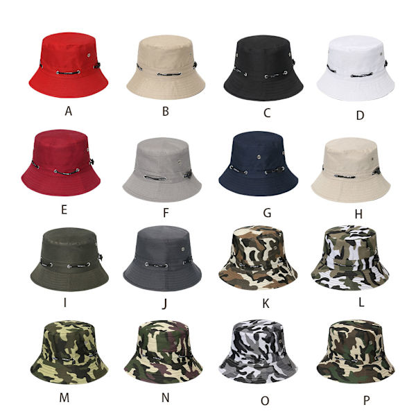 1/2/3/5 Bekväm och andningsbar fiskarehatt för sol khaki 58cm 1 Pc
