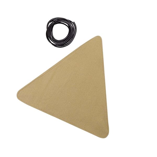 1/2/3/5 Canvas Camping För Triangel Pall Duk Resor Vandring Khaki 37 x 37cm 2Set