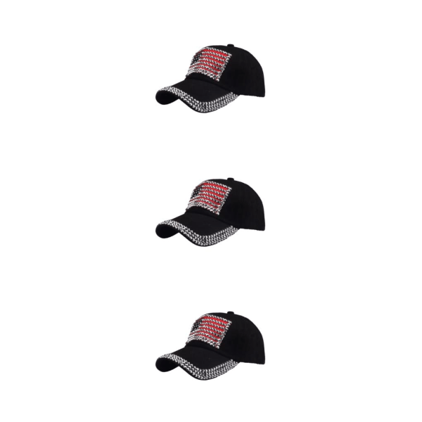 1/2/3/5 polyester justerbar cap för solskydd i Black 3Set