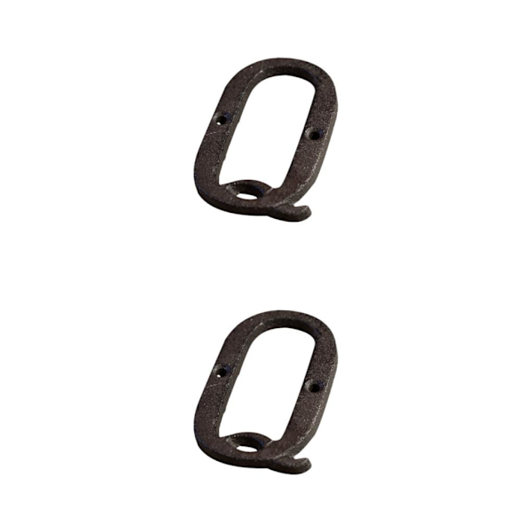1/2/3/5 metall husnummer plakett Hållbar och rostsäker dörr B17--Q 2Set