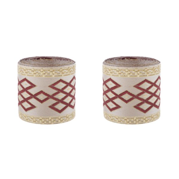 1/2/5 5 meter etnisk stil Jacquard Trim Ribbon Gardin 2Set